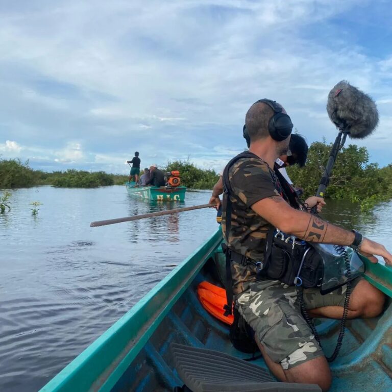 M-S recording in the flooded forest in Cambodia